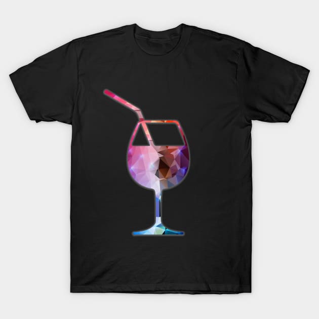 Wine Lovers Wine Glass T-Shirt by jdhollyfield